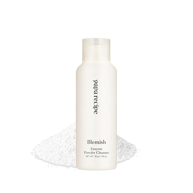 Papa Recipe Blemish Enzyme Powder Rice Cleanser – Gentle Triple Exfoliation with Papain, PHA & Rice Powder – Low pH Korean Skincare Face Wash for Clearer, Radiant Skin