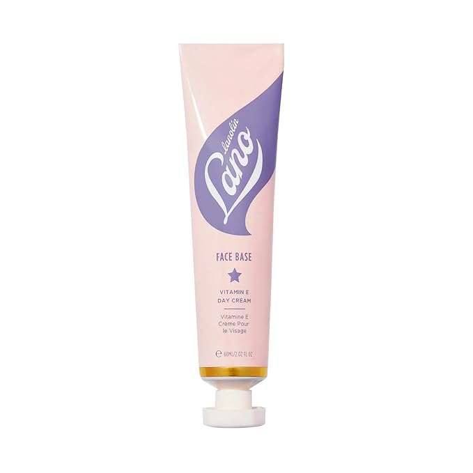 Lanolips Face Base Lanolin & Vitamin E Face Cream - Hydrating Face Moisturizer with Lanolin Oil, Vitamin E & Colloidal Oatmeal for Normal-Dry & Sensitive Skin - Soothing Lanolin Cream (60ml / 2.02oz)