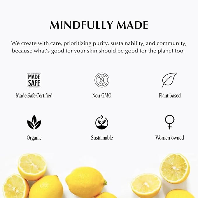SHIMMER CHEF Grapefruit Glacé Morning Face & Body Balm Organic Skincare with Grapefruit Peel Concentrate Aloe Shea and Mango Butters Hydrates Protects Radiant Shimmery Skin Mood Uplift 1.5 oz