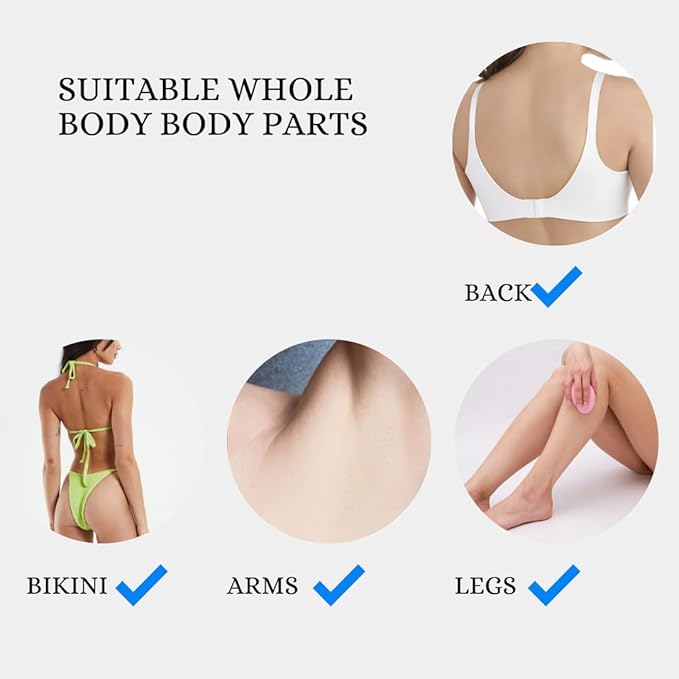 "Crystal Hair Eraser for Women - Reusable Magic Painless Exfoliation Hair Removal Tool | Fast & Easy Hair Remover for Back, Arms, Legs | Suitable for Men and Women | Pink"