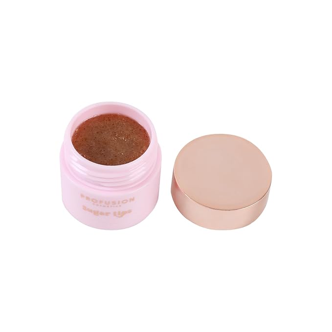 Profusion Cosmetics Frosted Snow Sparkle Sugar Lip Scrub and Hydrating Lip Balm, Exfoliating Lip Scrub and Nourishing Lip Balm With Long Lasting Hydration, Vegan and Cruelty Free