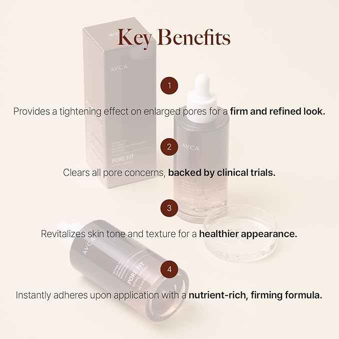 AVCA Retinol Pore Tightening Serum 100ml(3.38 fl. oz)– Niacinamide Oil Control, Minimizes the Look of Pores for Oily/Combination Skin, Lightweight K-Beauty
