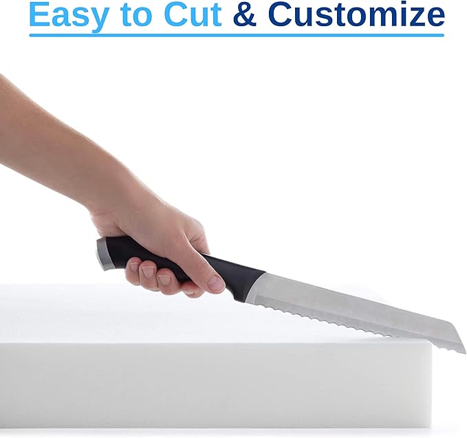 FoamRush 6-Inch Truck (32" x 29") Gel Memory Foam Mattress Replacement, Medium Firm, Comfort Pressure Relief, Made in USA, Camper Trailer RV Travel, Cover Not Included