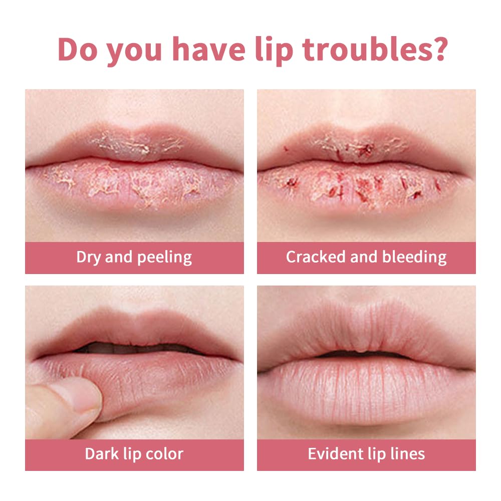 Tinted Lip Balm Lipstick, Hydrating Natural Glossy, Long-lasting Moisturizing & Nourishing Lip Care with Natural Ingredients Transparent Color (Drak Honey, 0.07oz)