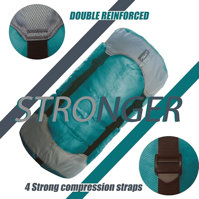 Frelaxy Compression Sack, Ultralight Sleeping Bag Stuff Sack, 40% More Storage! 11L/18L/30L/45L/52L, Compression Stuff Sack - Space Saving Gear for Camping, Hiking, Backpacking