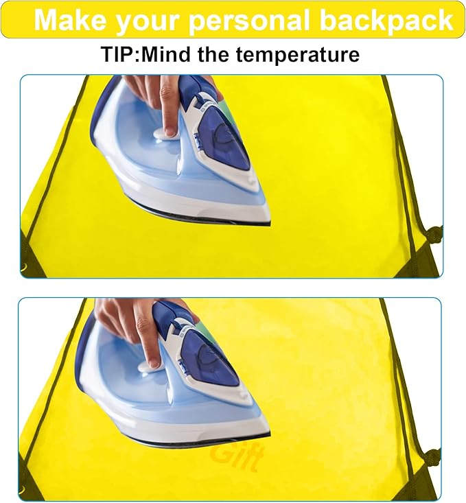Drawstring Bags Bulk 14 Pcs Drawstring Backpack Bulk Cinch Bag Sackpack for Men Women Gym (Yellow)