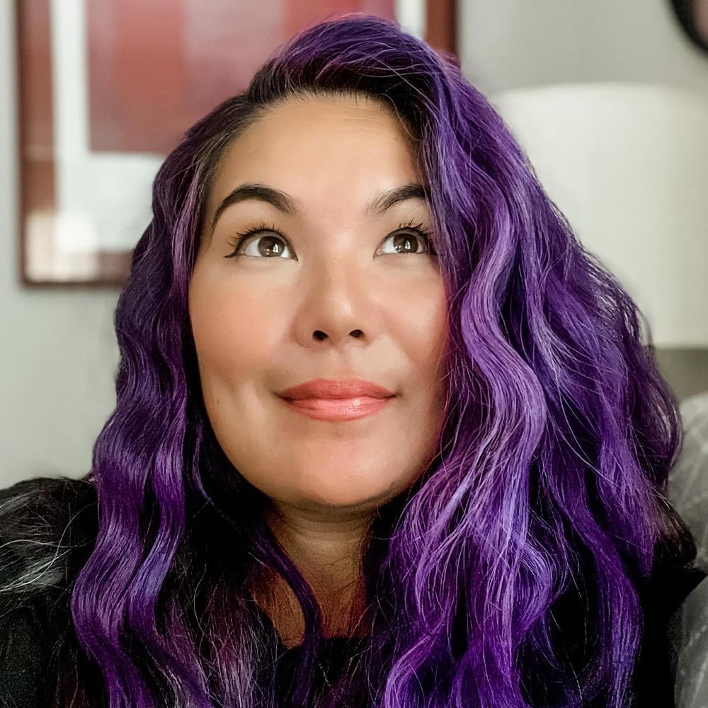 Overtone Daily Color Depositing Conditioner for All Hair: 8oz Temporary Coloring Conditioner with Shea Butter & Coconut Oil, Refresh Color & Prevent Fading, Vegan & Cruelty-Free, Vibrant Purple