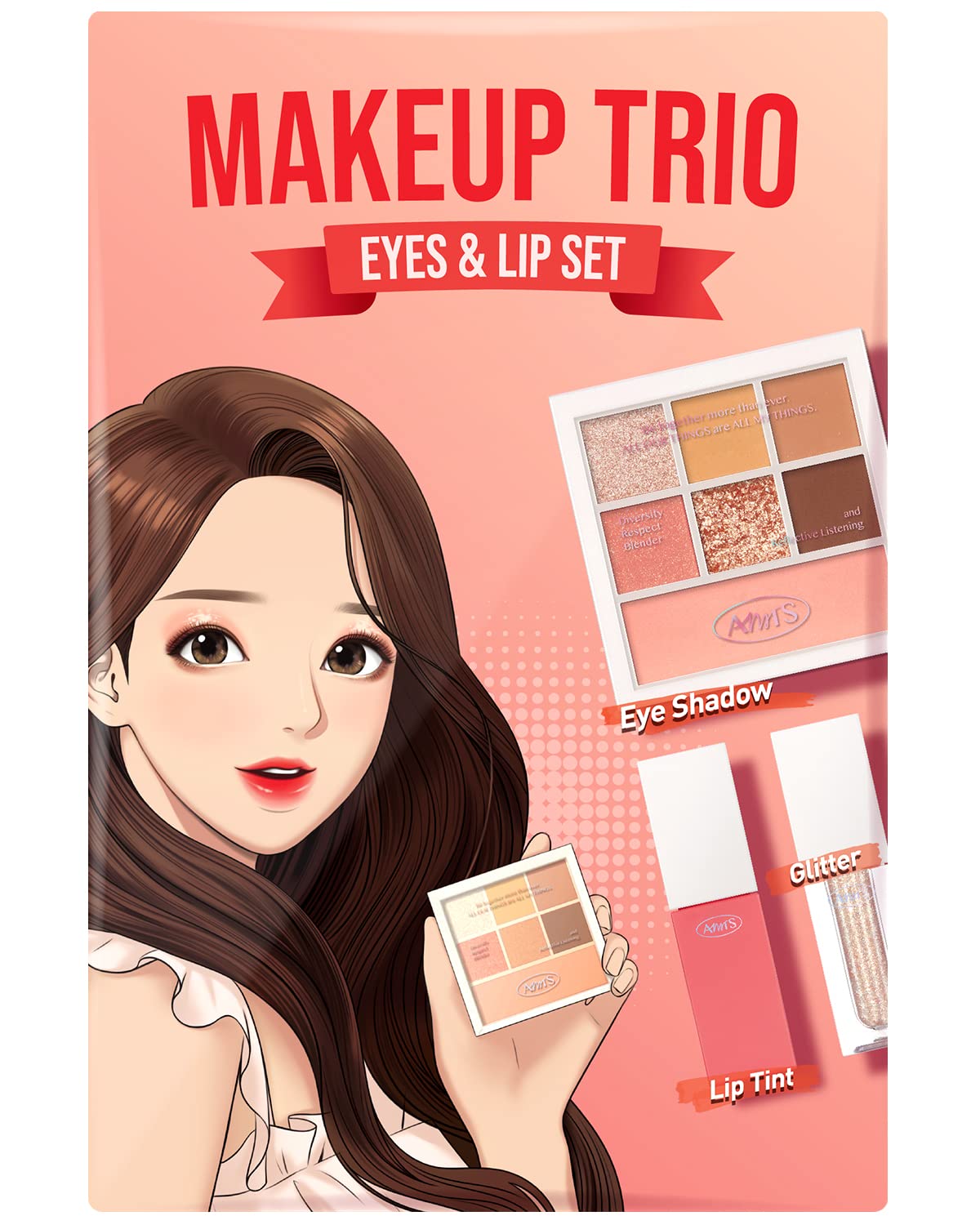 AMTS Radiant Glow with True Beauty Makeup Edition - Complete Set, Skin-friendly, All-Day Wear, Inclusive Shades, Premium Quality.