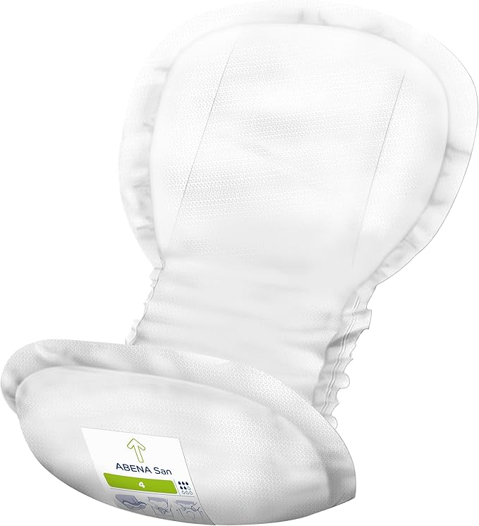 Abena San Premium Incontinence Pads, Moderate Absorbency, (Sizes 4 to 7), Size 4, 540 Count