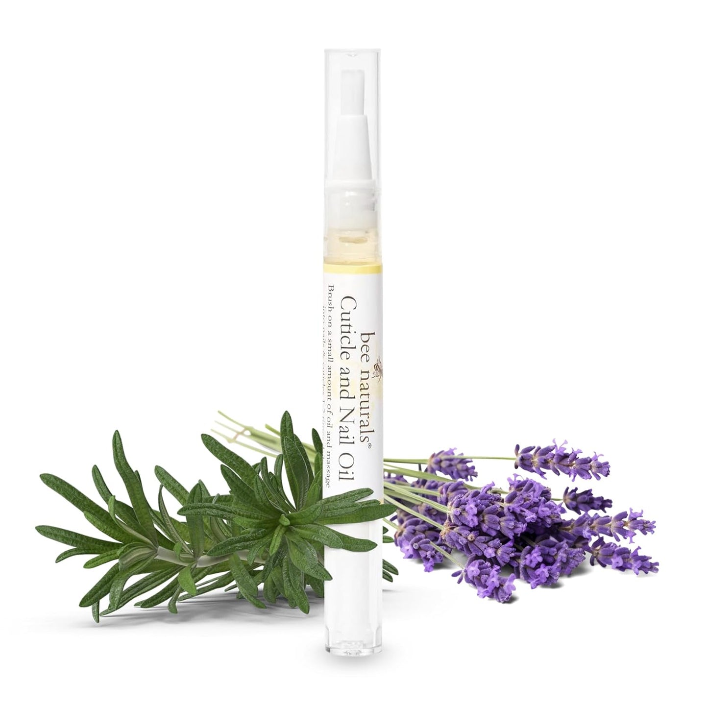 Bee Naturals Quick Fix Cuticle Oil Pen - Vitamin E Enriched Nail Revitalizer - Soothe & Repair with Lavender & Lemon Essence - Ideal for On-the-Go Nourishment Travel-Sized - Cruelty-free
