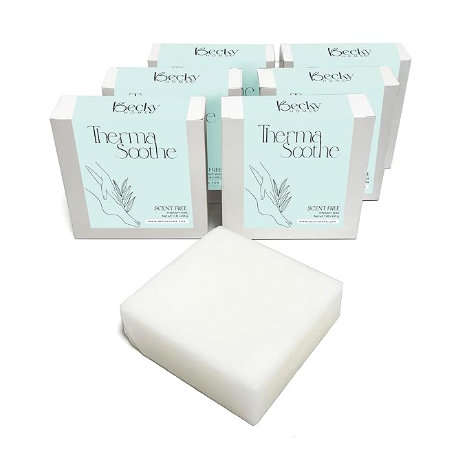 Paraffin Wax for hand and feet - lb Unscented Paraffin Wax Refills for Paraffin Baths - 6 Packs (6lbs total) - Use with any hand wax paraffin machine