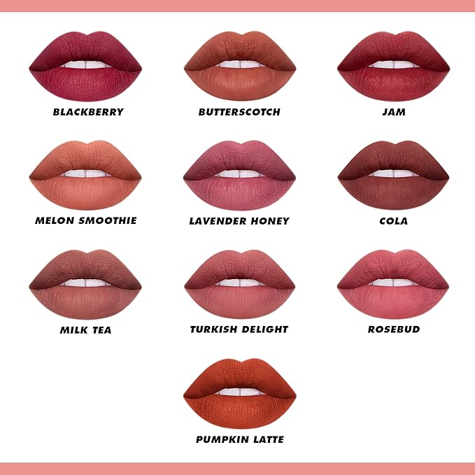 Lime Crime Plushies Soft Matte Lipstick, Rosebud (Sheer Nude-Pink) - Blackberry Candy Scent - Plush, Long Lasting & High Comfort for All-Day Wear - Talc-Free & Paraben-Free