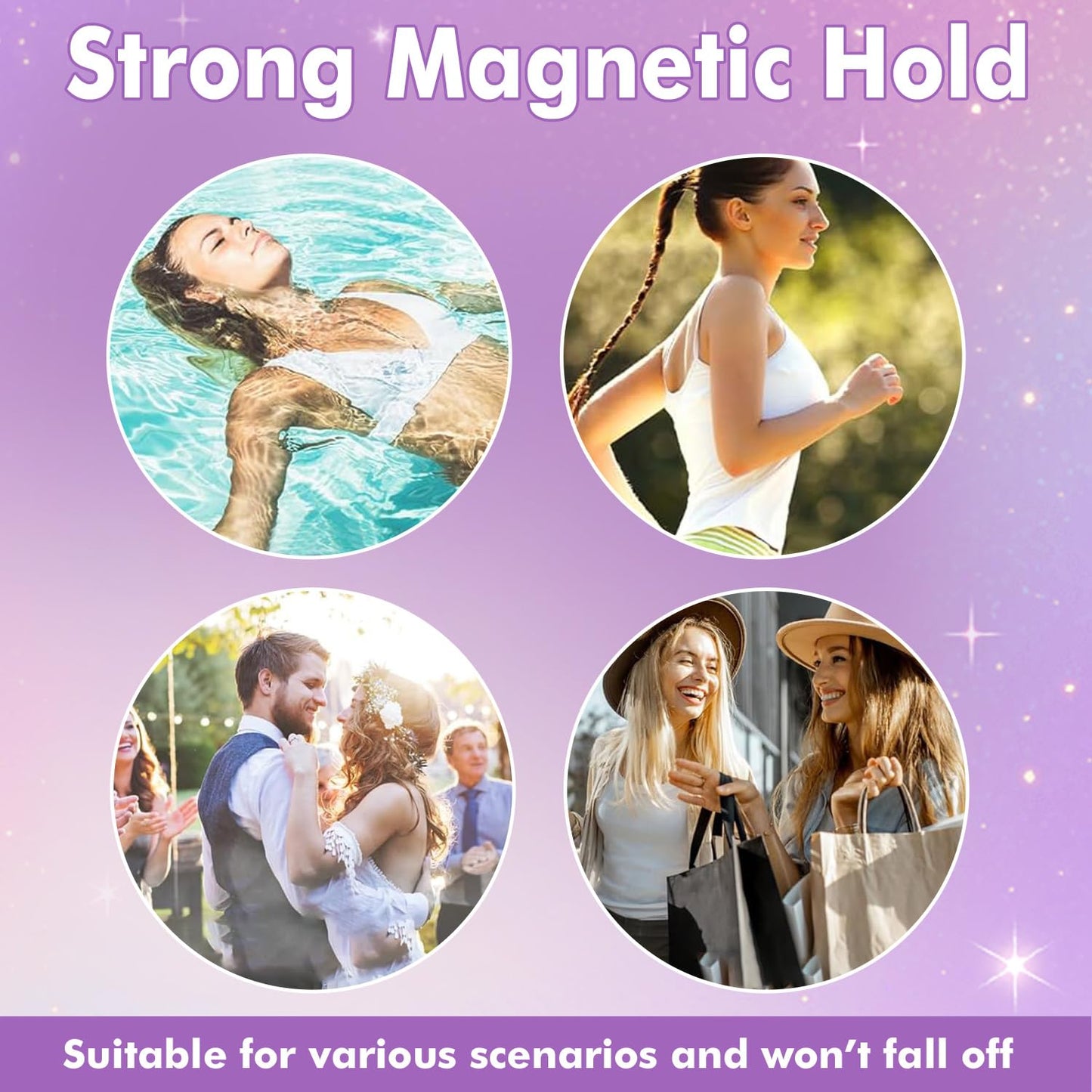 Elara Craft Magnetic Eyelashes with Applicator, Magnetic Eyelashes Natural Look,Reusable Magnet Lashes No Glue Needed Soft Lashes Kit(Natural+Simple+Fuller)