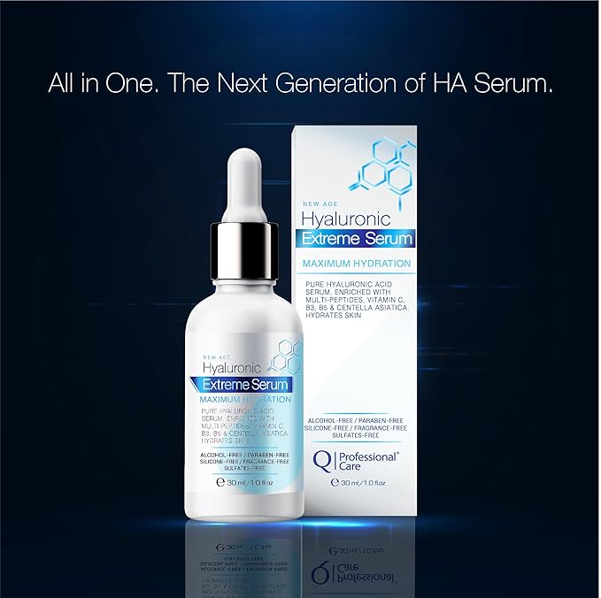 Serum for Face | Hyaluronic Acid | Vitamin C | Microneedling | HCA | Multi-Peptides, Vitamins B5, B3, Niacinamide & Centella Asiatica | Alcohol free, Fragrance-Free