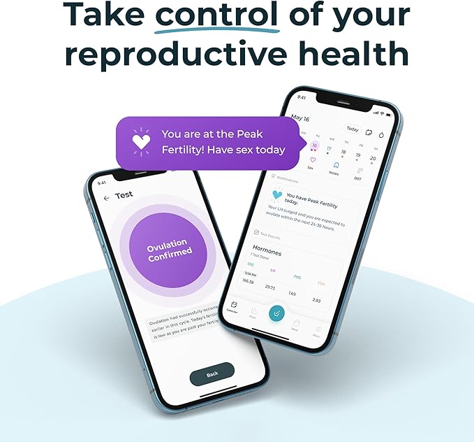 Inito Fertility Monitor & Hormone Tracker for Women | Estrogen, LH, PdG (Urine Metabolite of progesterone), FSH | Track and Confirm Ovulation | Includes 15 Test Strips (iPhone 7/8 / SE2020)