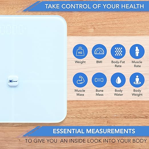 Zewa Digital Scale and Body Composition Analyzer with Bluetooth 4.0 / BLE