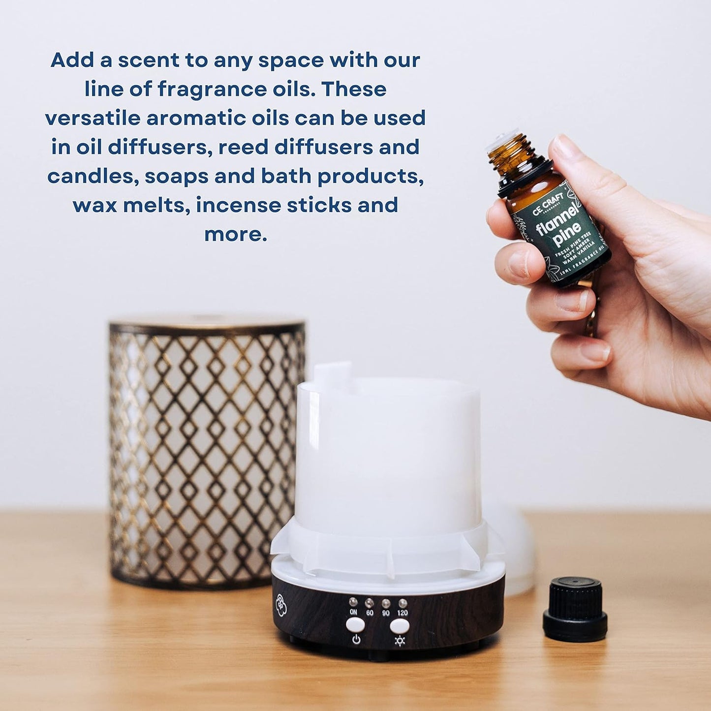 CANDECraftCo Premium Fragrance Oil – Diffuser Oils Fragrances Scented for Home, Candle Soap Making Supplies, Aromatherapy Blends for House (0.34 Fl Oz) (Champagne & Berry Mimosa)