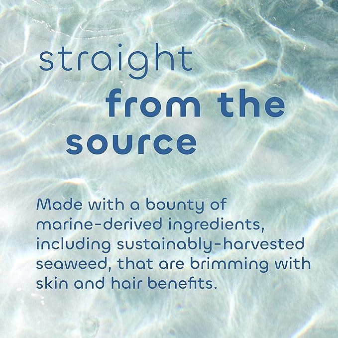 Seaweed Bath Co. Melt-In Water Lotion, Sea Salt Bergamot Scent, 4 Ounce, Sustainably Harvested Seaweed, Sea Grape, Beta-Glucan