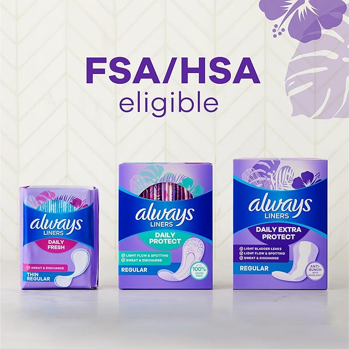 Always Daily Extra Protect Liners, Extra Long Length, Unscented Panty Liners, Feel Clean and Comfortable for up to 10 Hours, 92 Count x 4 Packs (368 Count Total) (Packaging May Vary)