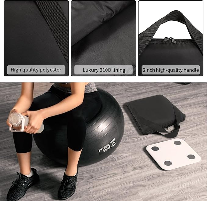Yxmeiguo Carrying Travel Bag for Body Composition Monitor Scale Storage Bag Fits Most Smart Scale for Body Weight Portable Body Composition Monitor Scale Travel Storage Case with Reinforced Handle