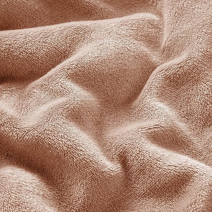 IR Imperial Rooms Sherpa Blankets Queen Size - Thick and Warm Blankets for Winter, Reversible Soft and Fuzzy Fluffy Queen Size Blanket for Bed, Camel, 90x90 Inches